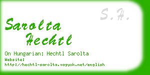 sarolta hechtl business card